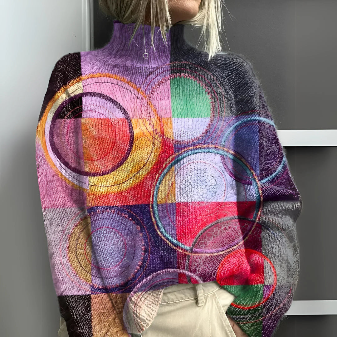 ISABELLE™ | Trendy Colourblock Knit Sweater