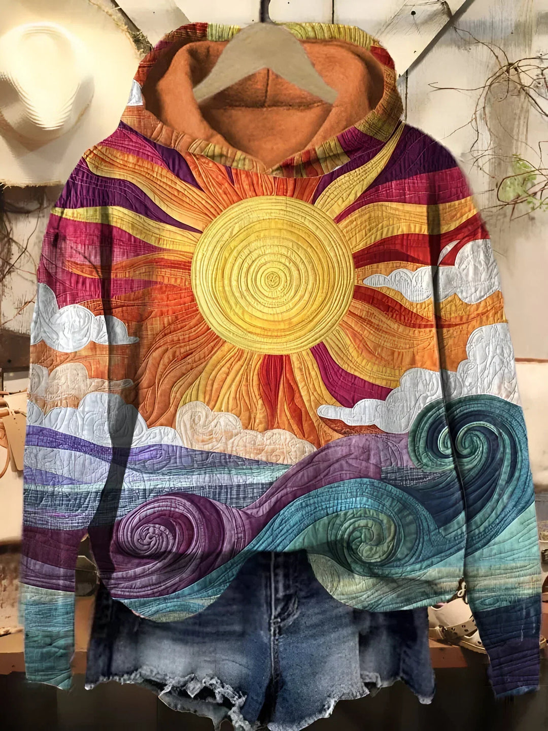 ELLEN™ | Graphic Sweater with Sunrise