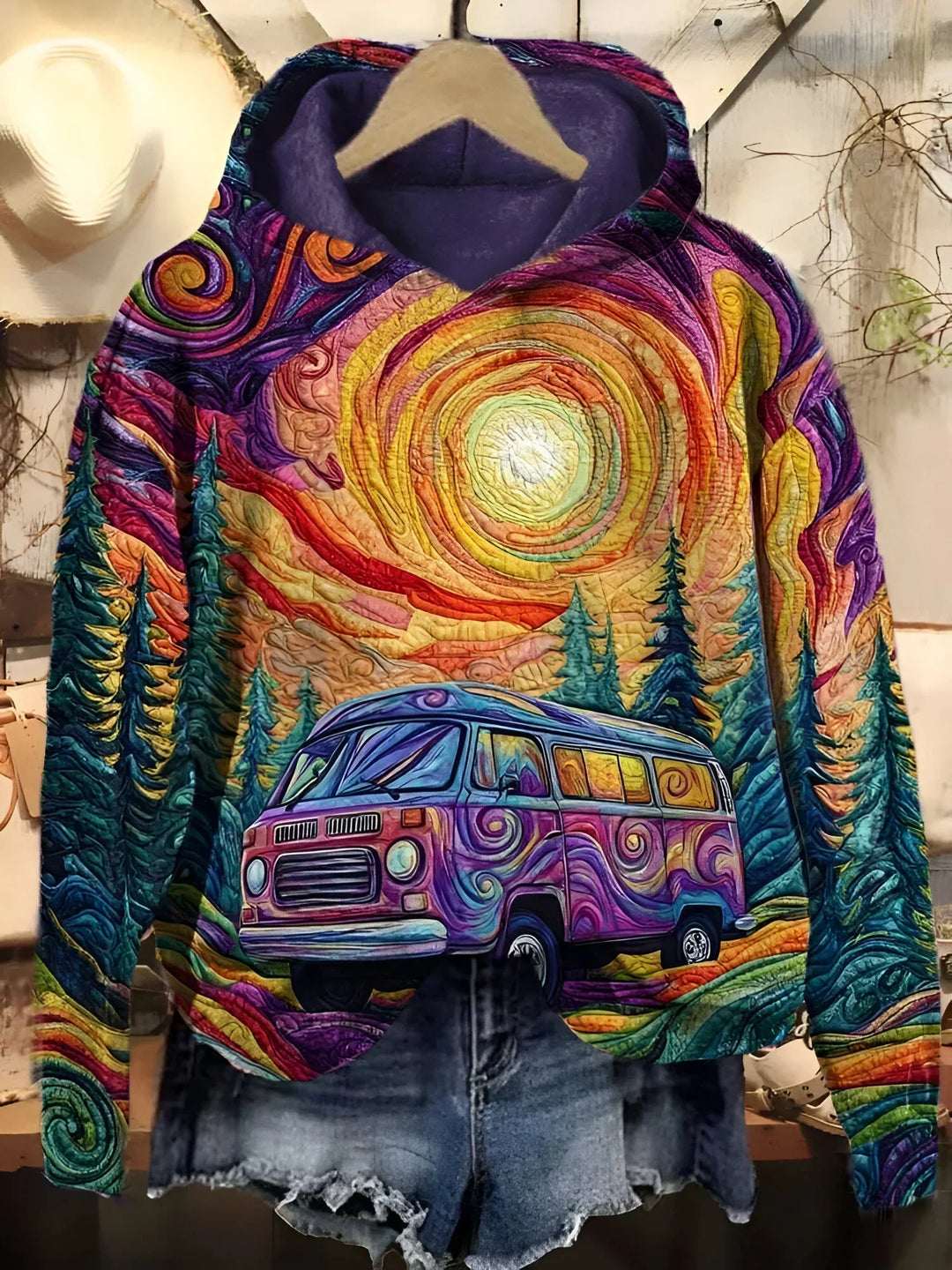 MÈLANIE™ | Colourful Hoodie Sunset