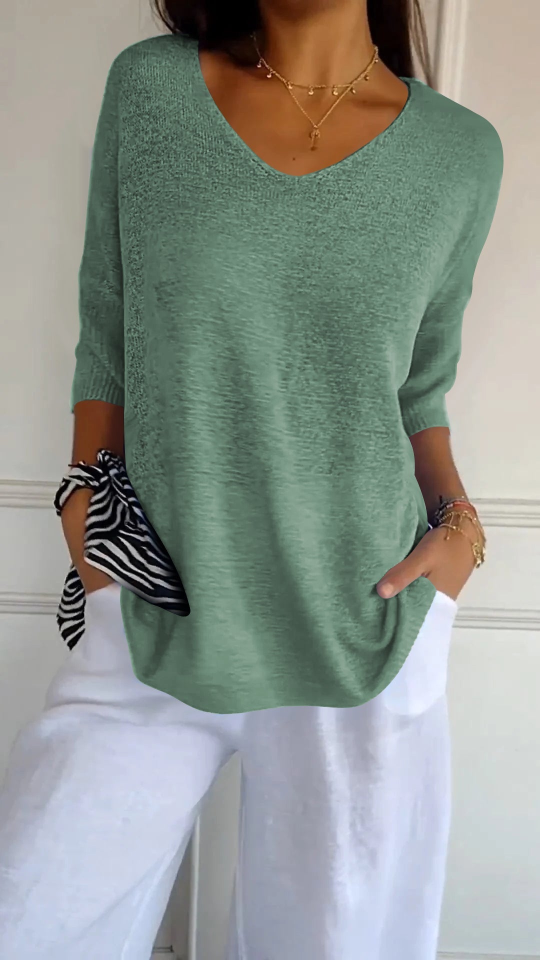 Lauren™ | Casual V-Neck Top