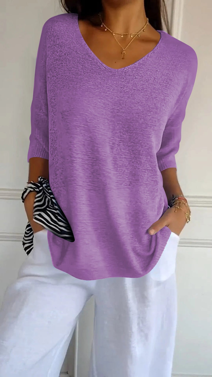 Lauren™ | Casual V-Neck Top