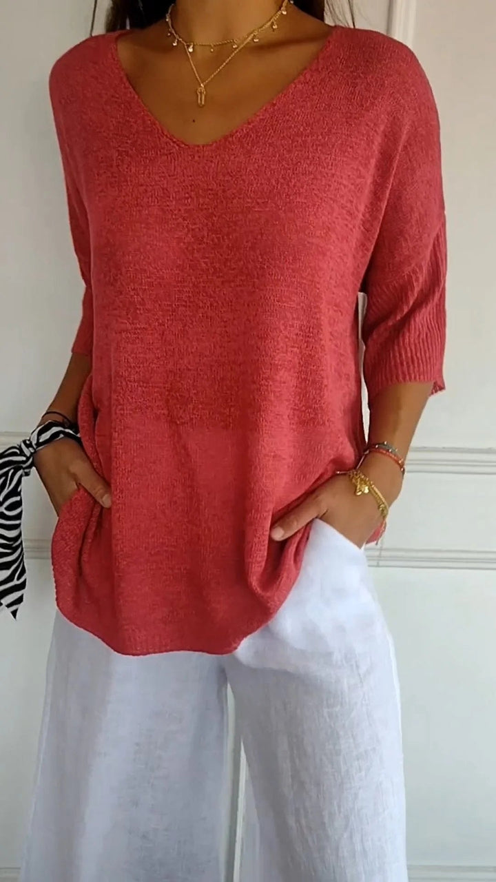 Lauren™ | Casual V-Neck Top