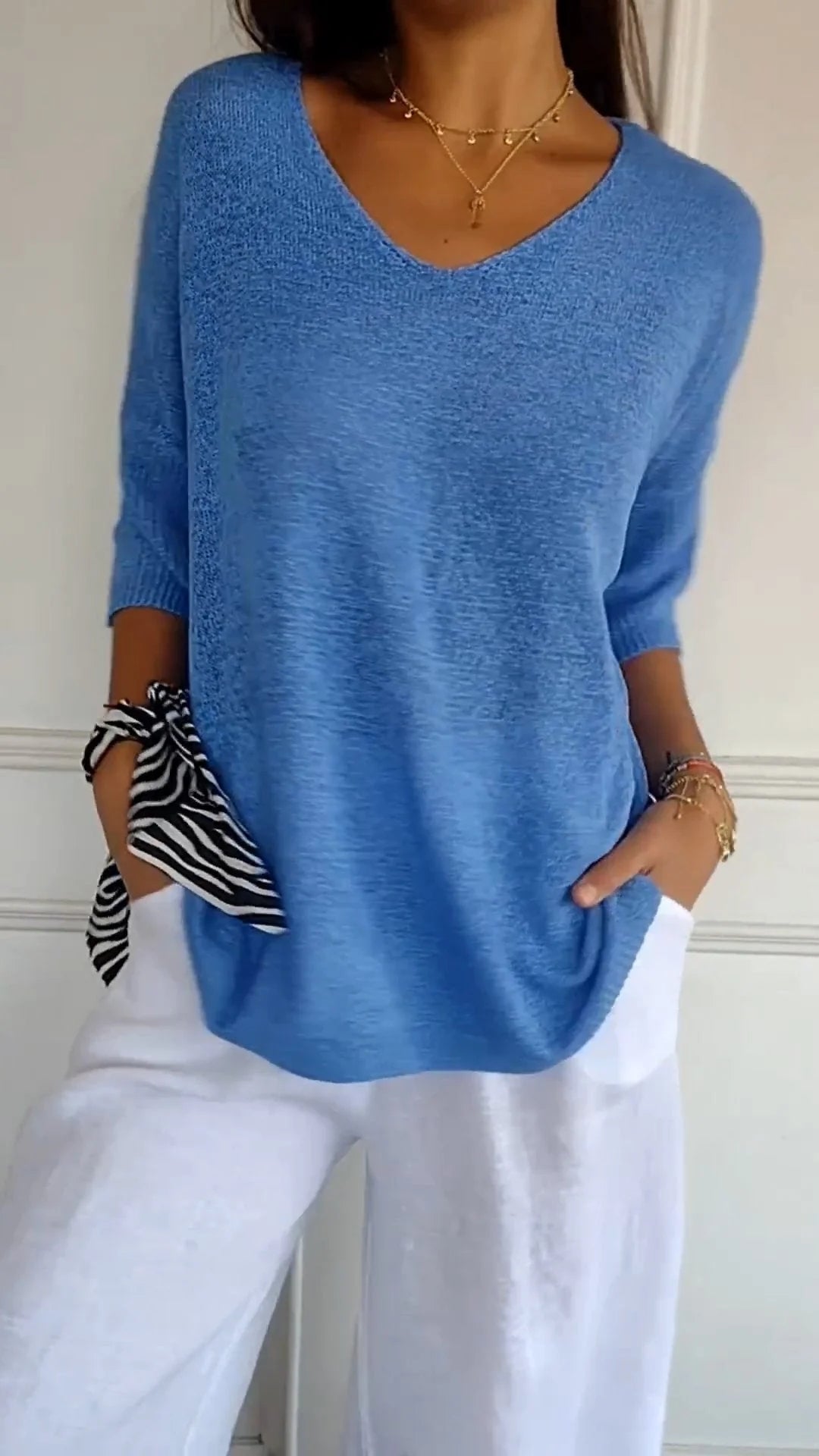Lauren™ | Casual V-Neck Top