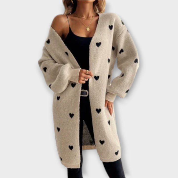 Julia™ | Heart Pattern Cardigan