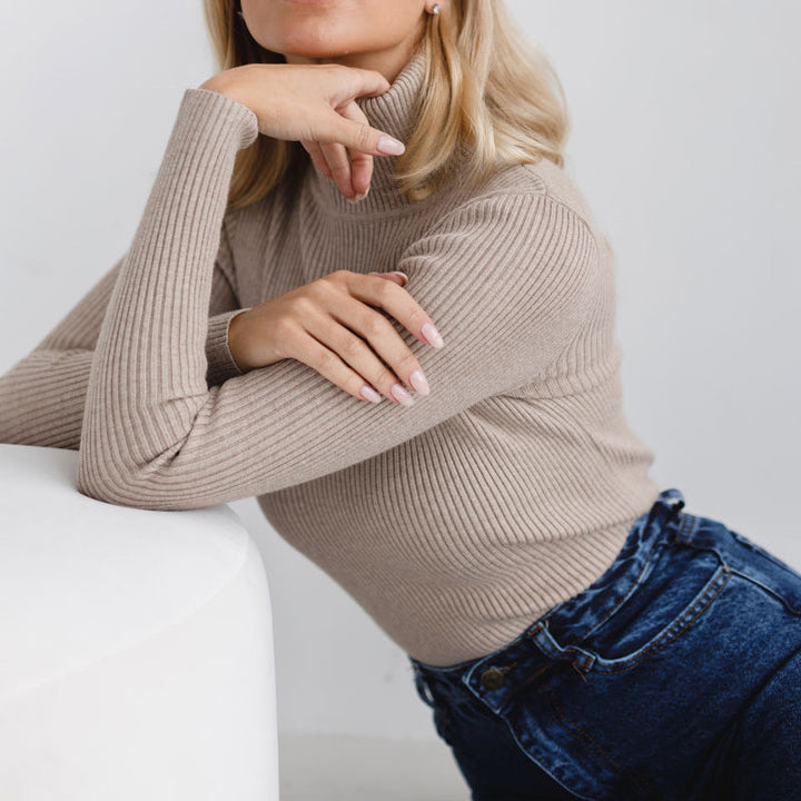 Annalisa™ | Soft Fabric Casual Turtleneck