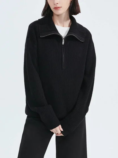 Annie™ | Elegant Zip-Up Sweater