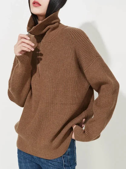 Annie™ | Elegant Zip-Up Sweater