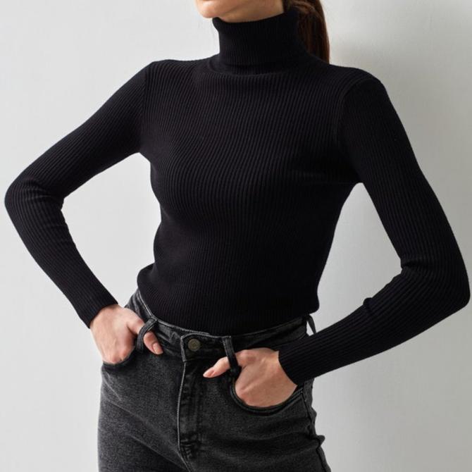 Annalisa™ | Soft Fabric Casual Turtleneck