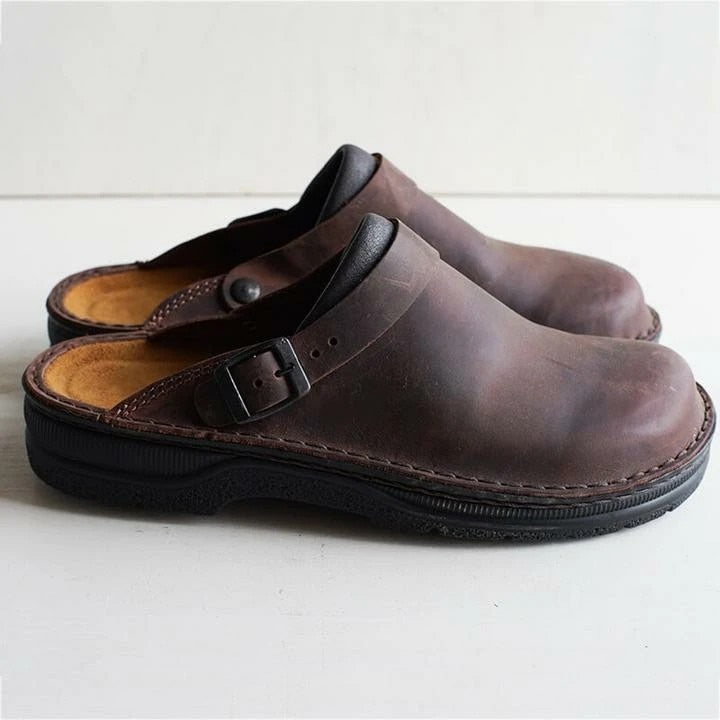 Louis™ | Premium Ortho Leather Clogs