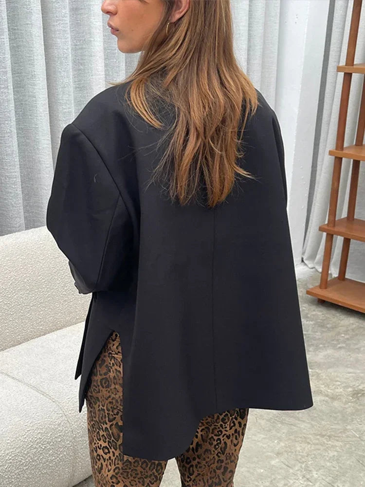 Isabelle™ | Chic Buttoned Blazer Coat