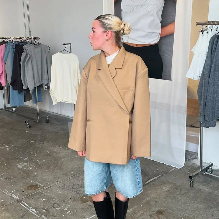 Isabelle™ | Chic Buttoned Blazer Coat