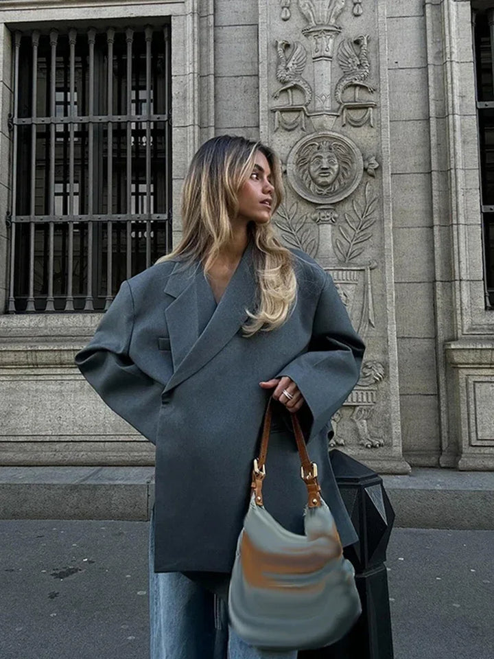 Isabelle™ | Chic Buttoned Blazer Coat