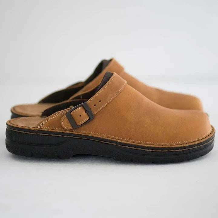 Louis™ | Premium Ortho Leather Clogs