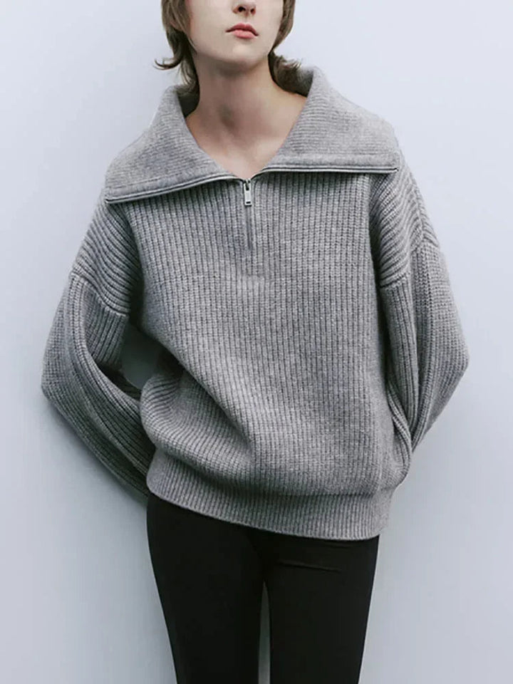 Annie™ | Elegant Zip-Up Sweater