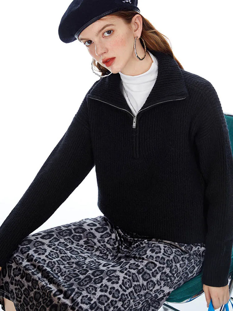 Annie™ | Elegant Zip-Up Sweater