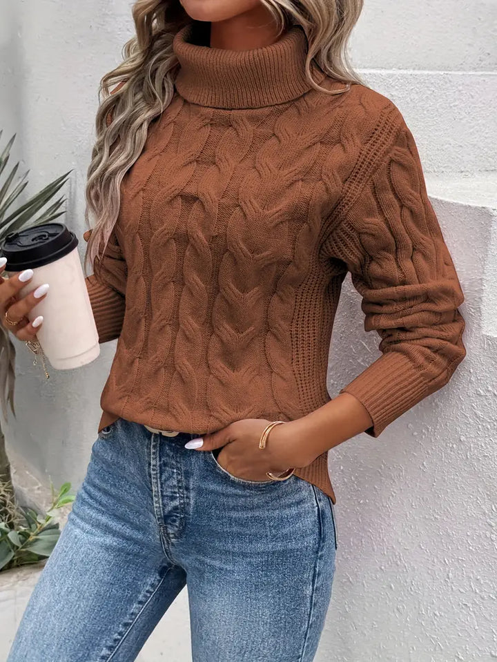 Cristina™ | Handcrafted Turtleneck Sweater