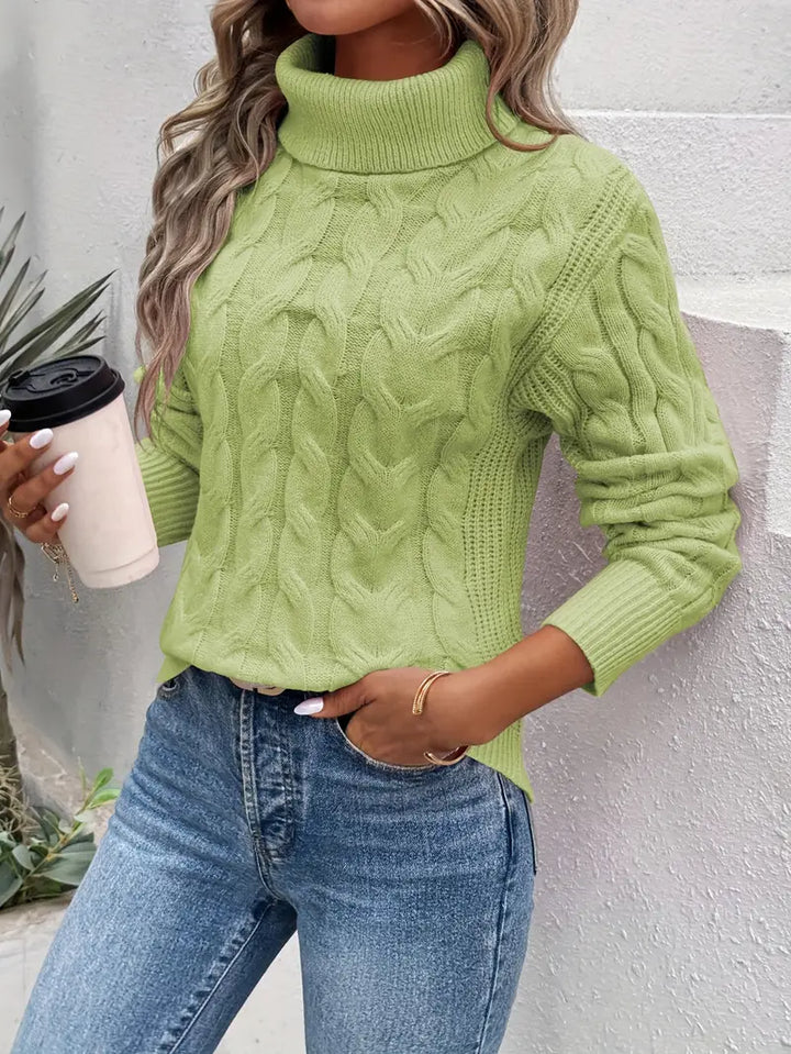 Cristina™ | Handcrafted Turtleneck Sweater