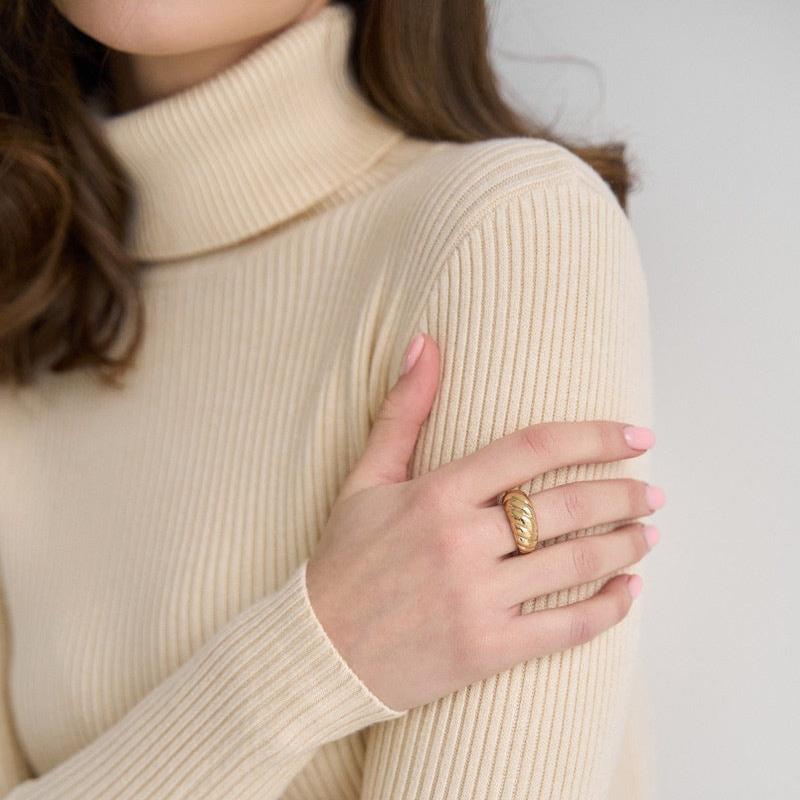 Annalisa™ | Soft Fabric Casual Turtleneck
