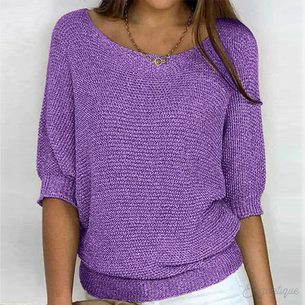 Lisa™ | Loose Knit Blouse